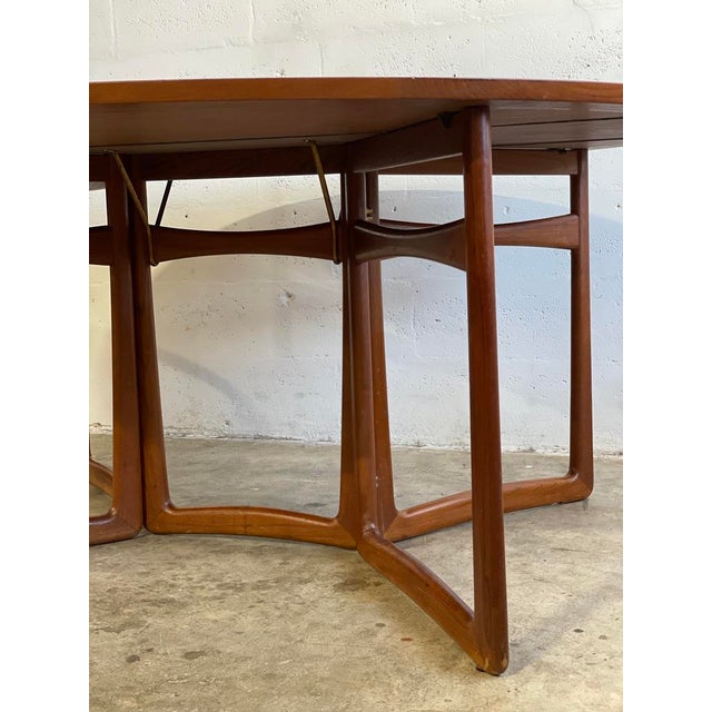 1960s Peter Hvidt & Orla Molgaard Drop Leaf Danish Modern Dining Table For Sale - Image 5 of 12
