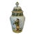 Antique French Faience Desvres Lidded Jar With Breton & Fluer De Lys For Sale