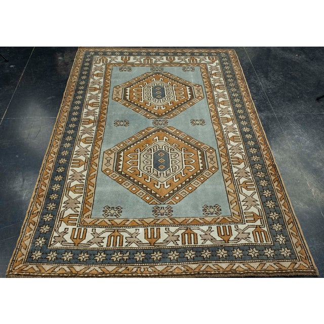 Turkish Vintage Rug 4'5" x 6'2" #16074 Explore a curated collection of hallway runners, wool rugs, and handmade...
