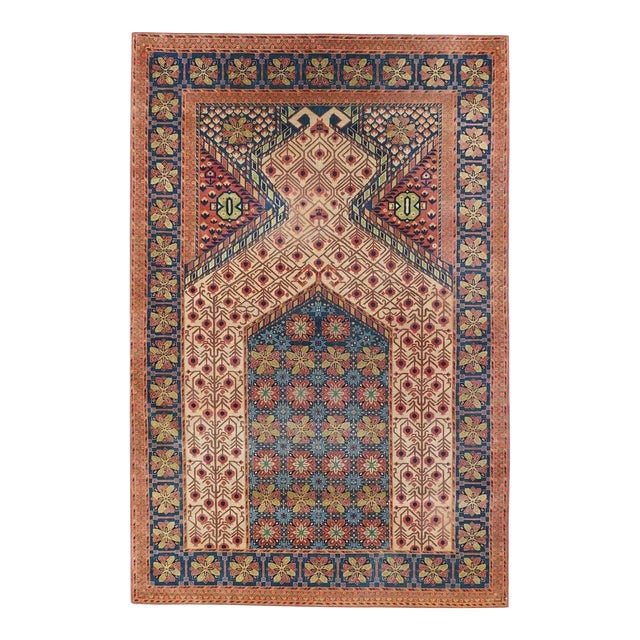 Antique Kashan Rug 4'7'' x 7'0'' For Sale