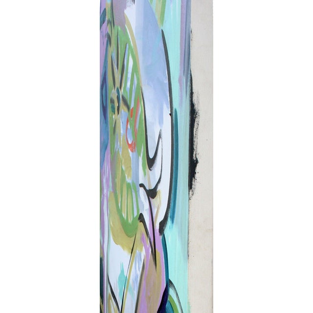 Large Scale Abstracted Still Life With Fish, in the Style of Henri Matisse For Sale - Image 4 of 4