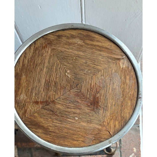 Mid 20th Century Early Tripod Metal Table - Fencing Theme With Sword Detail For Sale - Image 5 of 6