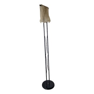 Floor Lamp in Iron, Brass and Glass by Rossini, 1980s For Sale