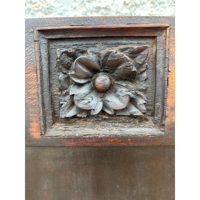 1920s Spanish Renaissance Revival Carved Wooden Bench, Early 20th Century For Sale - Image 5 of 9