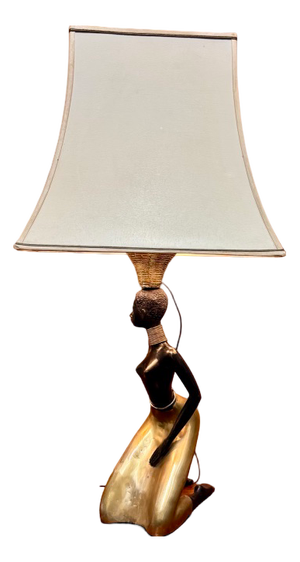 Large Bronze Table Lamp, 1970