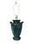 Vintage Neoclassical Green Ceramic Table Lamp For Sale - Image 9 of 14