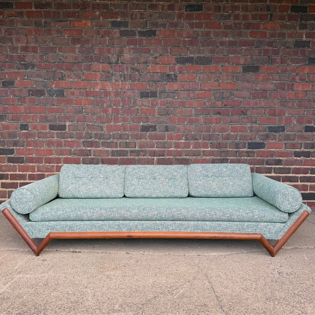 Amazingly restored Adrian Pearsall sofa in Knoll Fabric