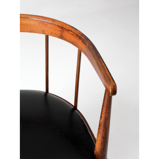 Mid-Century Danish Modern Spindle Back Chair For Sale - Image 6 of 18