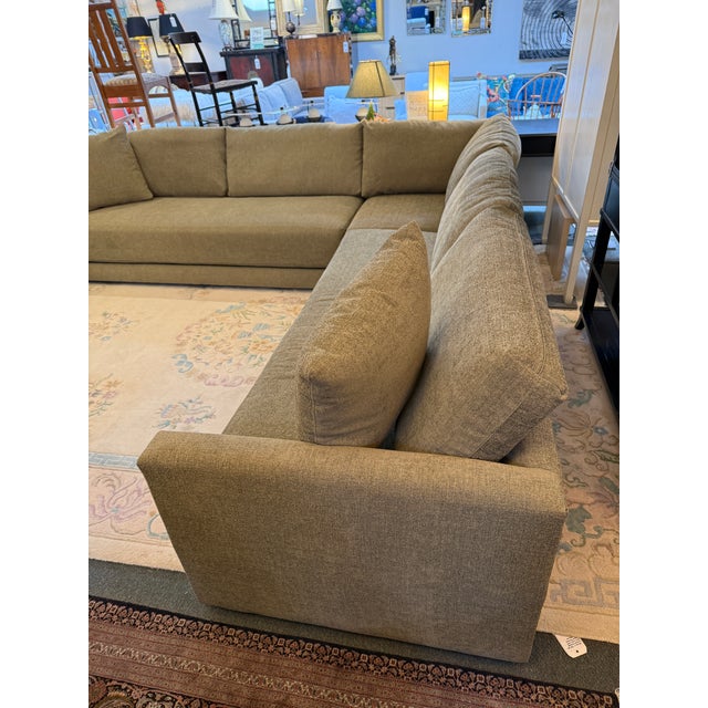 Brown Crate & Barrel Gather Sectional Sofa For Sale - Image 8 of 12