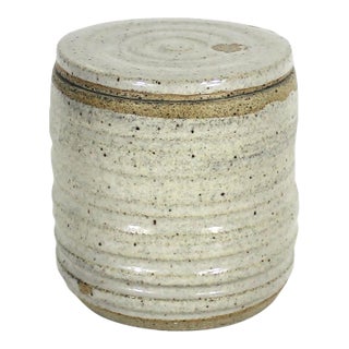 Vintage Stoneware Pottery Jar For Sale