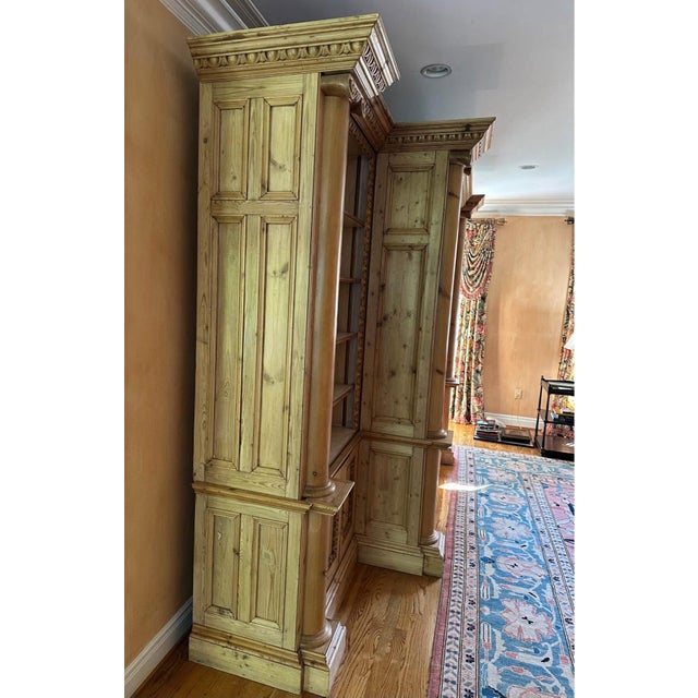 Monumental 14-Foot Architectural Cabinet / Library Bookcase / Entertainment Center – European Neoclassical For Sale - Image 11 of 18
