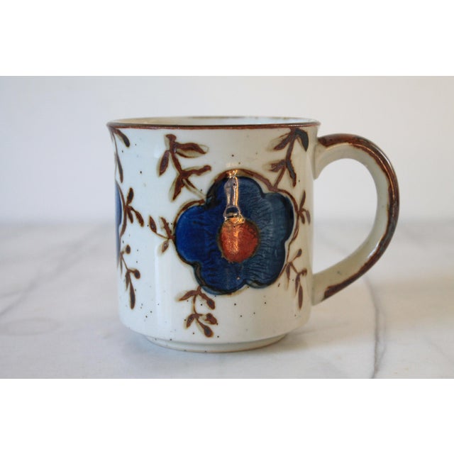 Vintage Mid-Century Speckled Cream Stoneware Coffee Mugs S/4 For Sale In Milwaukee - Image 6 of 10