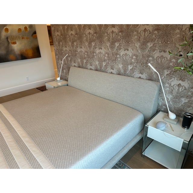 Greige Cappellini King-Size Bed by Jasper Morrison For Sale - Image 8 of 9