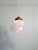 Art Deco Pendant Light in Speckled White and Purple Glass, 1920s For Sale - Image 9 of 12