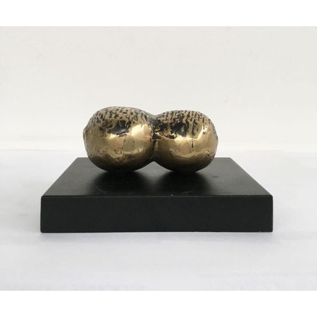 Vintage Italian Bronze Abstract Sculpture by Eli Riva, 1970 For Sale - Image 18 of 18