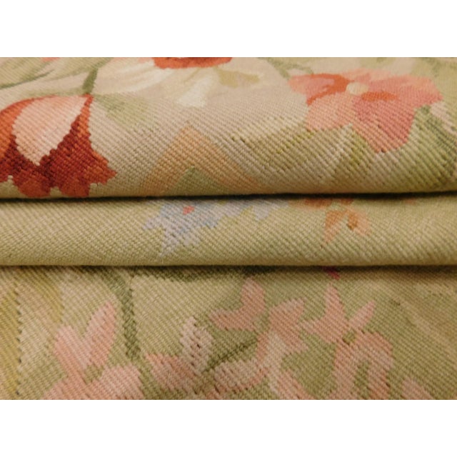 1990s Hand Made Aubusson Tapestry For Sale - Image 11 of 12