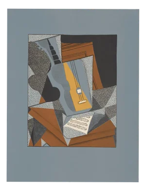 Juan Gris, Au solei du plafond Guitare, 1955, Lithograph