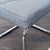 Metal Cb2 Button Tufted Dining Chair on a Metal Frame For Sale - Image 7 of 8