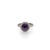 Asian Amethyst Gemstone Silver & Diamond Statement Ring, Size 7 For Sale - Image 3 of 9