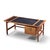 Kofod Larsen for Selig Megiddo Queen of Sheba African Wenge Wood and Brass Executive Desk For Sale - Image 9 of 9