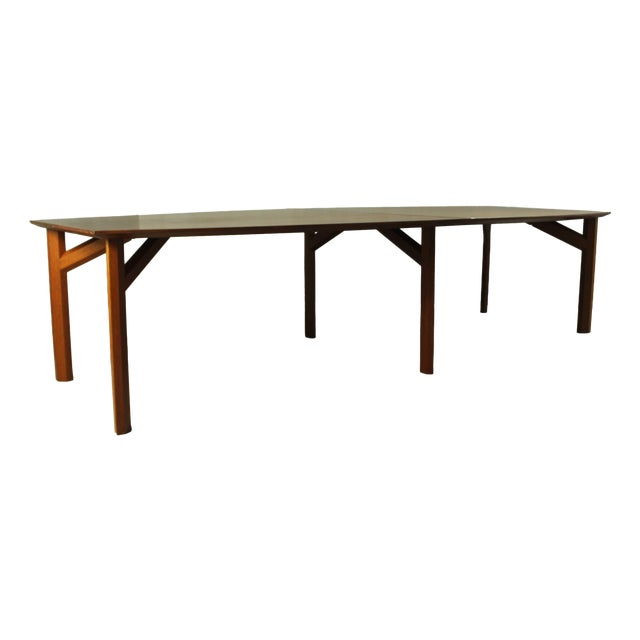 Large Teak Table, Denmark, 1980s For Sale