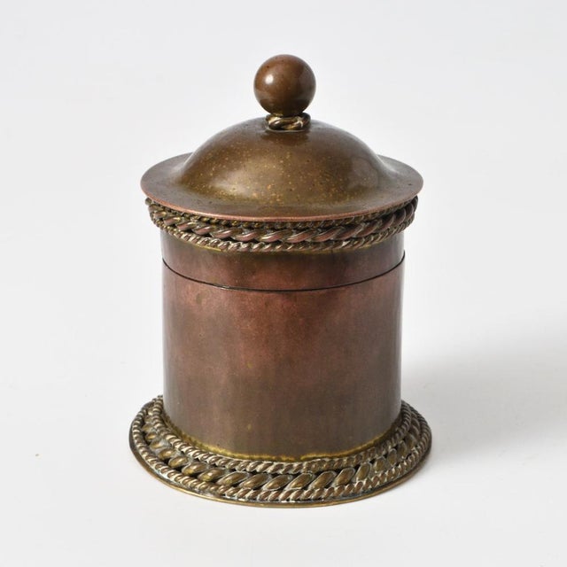 1920s Hand-Crafted Brass Box by Georg von Mendelssohn, 1920s For Sale - Image 5 of 10