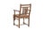 Farmhouse Vintage Anglo-Indian Teakwood Armchair, Mid-Century For Sale - Image 3 of 3