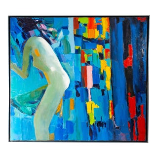 1977 Oil on Canvas Painting by Sidney Smiley For Sale