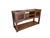 Spanish Revival 1980s Spanish Revival Hand-Gouged Wood Media Console Credenza With Shelf For Sale - Image 3 of 11