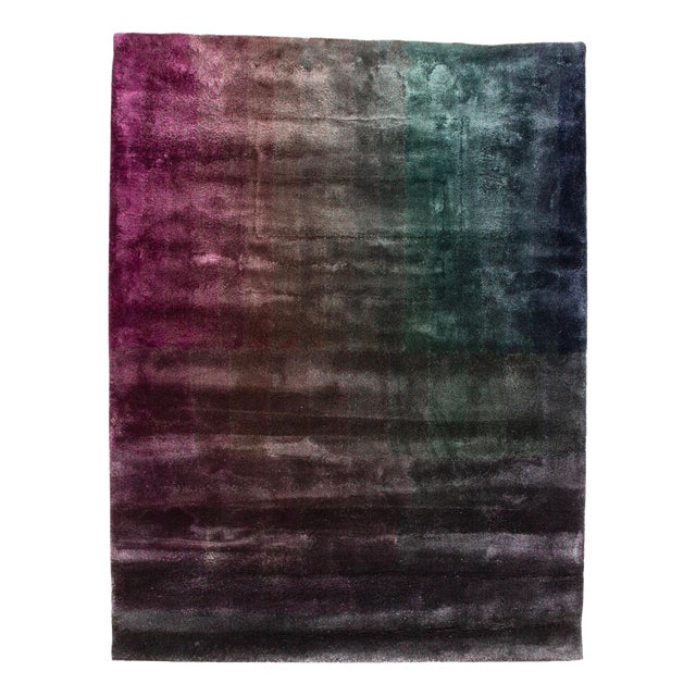 Technicolour Field Bamboo Silk Rug from Kvadrat For Sale
