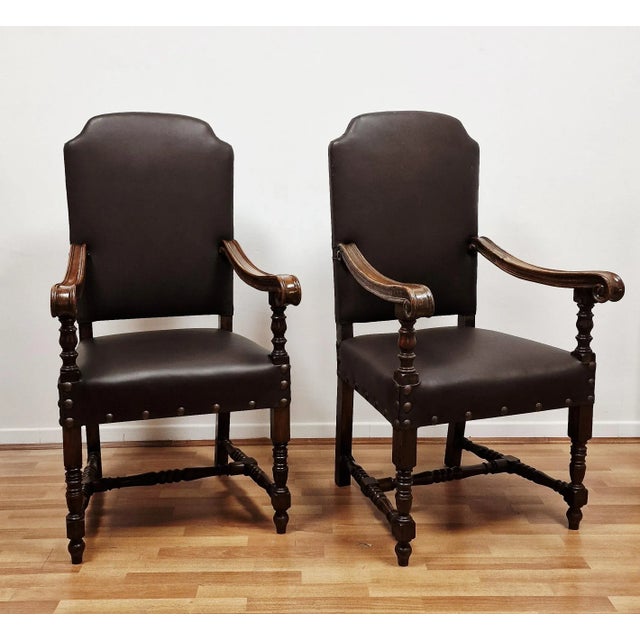 Renaissance Style Armchairs, 19th Century, Set of 2 For Sale - Image 15 of 15