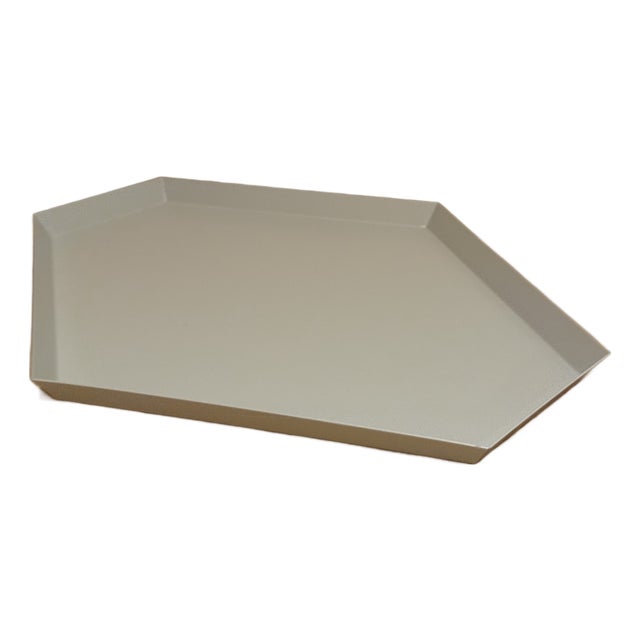 Hay Kaleido Large Tray – Powder-Coated Steel, Geometric Design (Unused in Box) For Sale
