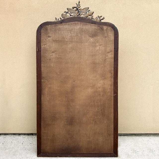 Grand 19th Century French Louis XVI Gilded Mirror For Sale - Image 17 of 17
