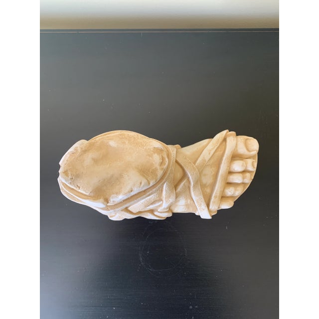 Sculpture Materials Grand Tour Style Greek or Roman Plaster Foot Sculpture For Sale - Image 7 of 9