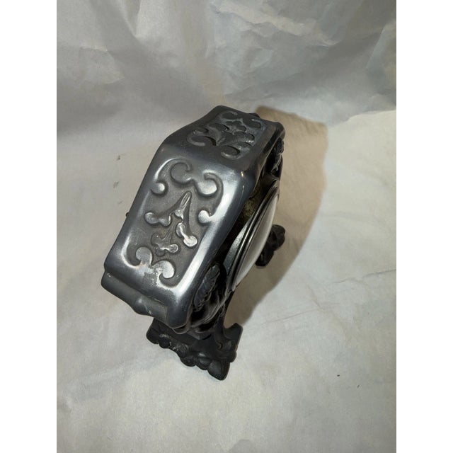 1900 - 1909 Antique German Art Nouveau Desk Clock For Sale - Image 5 of 11