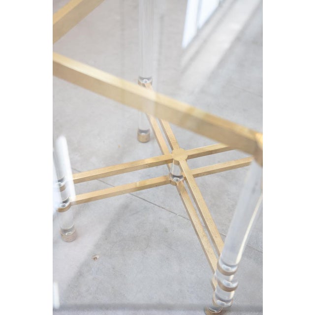 Hexagonal Glass Dining Table by Sandro Petti for Angolometallarte, 1970s For Sale - Image 14 of 18