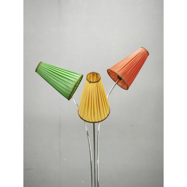 German Adjustable Three-Light Floor Lamp, 1960s For Sale - Image 15 of 16