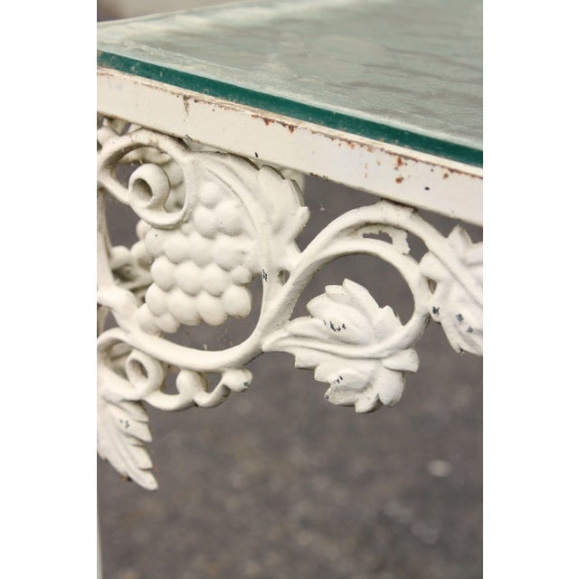 Mid 20th Century Mid-Century Modern Grapevine Pattern Iron Outdoor Patio Dining Table For Sale - Image 12 of 12