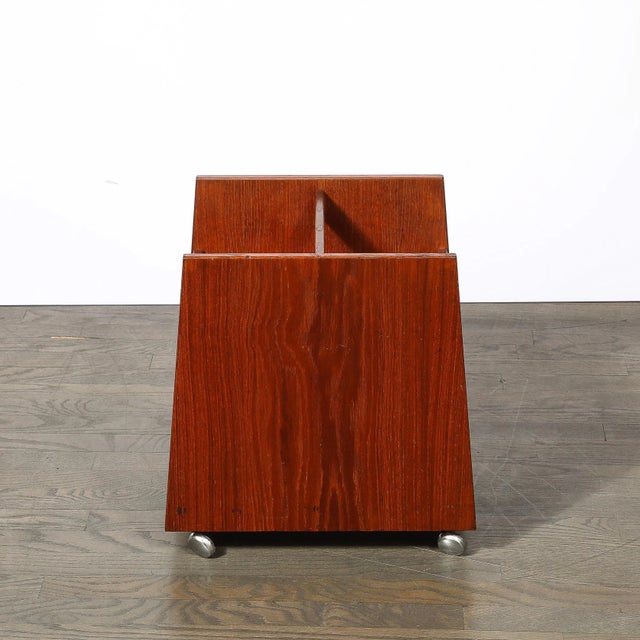 Mid-Century Magazine Rack in Book-Matched Rosewood by Rolf Hesland for Bruskbo For Sale - Image 10 of 12