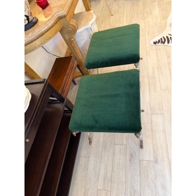 1970s 1970s Pair of Rams Head/Hoof Stools Attributed to Maison Jansen For Sale - Image 5 of 7