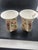 1990s Harrods Rose-Pattern Fine Bone China Coffee and Tea Mugs - Set of Two For Sale - Image 4 of 4