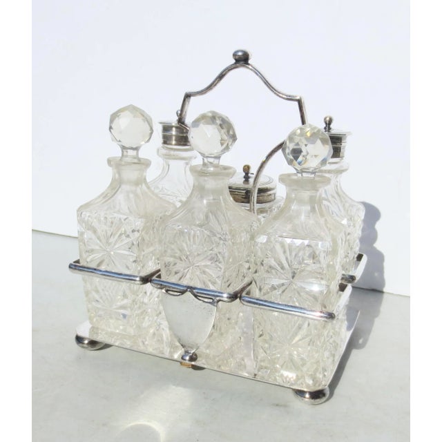 Late 19th Century Silverplate Cruet Set - 7 Pieces For Sale - Image 9 of 9