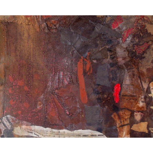 Late 20th Century Mixed Media Painting and Collage by Nissan Engel For Sale - Image 5 of 9
