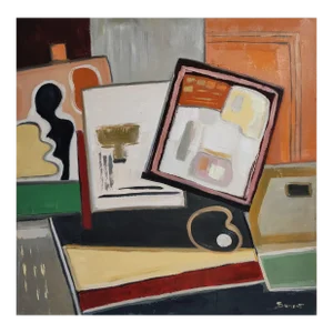 Jeu De Cadres, Cubism, Artist Studio, Modern by Sophie Dumont