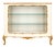 Venetian Ivory Lacquered and Gilt Display Cabinet attributed to Fratelli Testolini from Testolini & Salviati, 1930s For Sale
