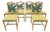 Vintage McGuire Style Rattan Wrapped Dining Chairs With Banana Leaf Back Detail- Set of 6 For Sale