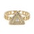 Gold Gold Vermeil Diamond Ring, Size 8 For Sale - Image 8 of 8