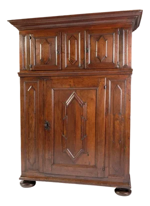 Baroque Cabinet in Oak from Westphalia, 1730s