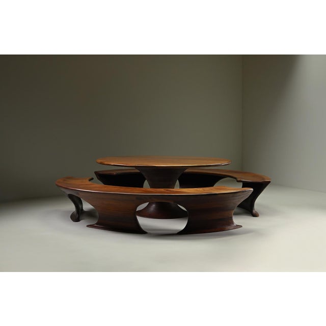 Oval Dining Set by Marc Van Rampeberg for Rampelberg Designs, 1990s, Set of 3 For Sale - Image 10 of 10