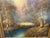 Early 20th Century Vintage Signed Romantic Landscape Oil Painting in Ornate Gilt Frame For Sale - Image 5 of 11